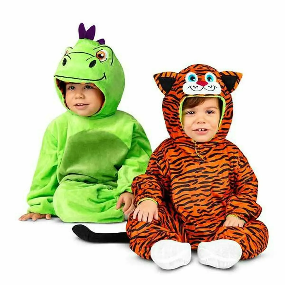 Costume per Neonati My Other Me Drago Tigre 7-12 Mesi Reversibile (3 Pezzi)