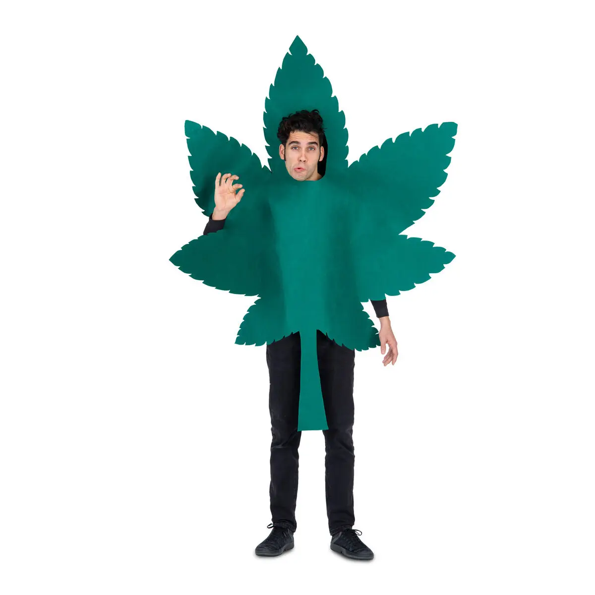 Costume per Adulti My Other Me Marihuana Taglia unica Verde (2 Pezzi)