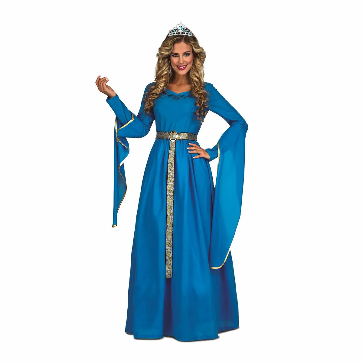 Costume per Adulti My Other Me Azzurro Principessa Medievale