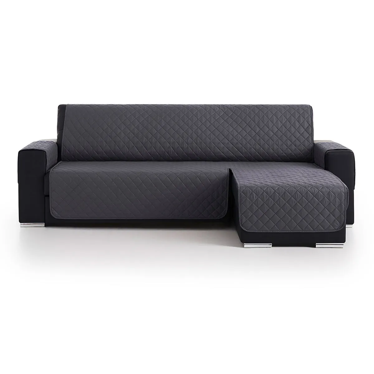 Copridivano Belmarti Antracite chaise longue 200 cm