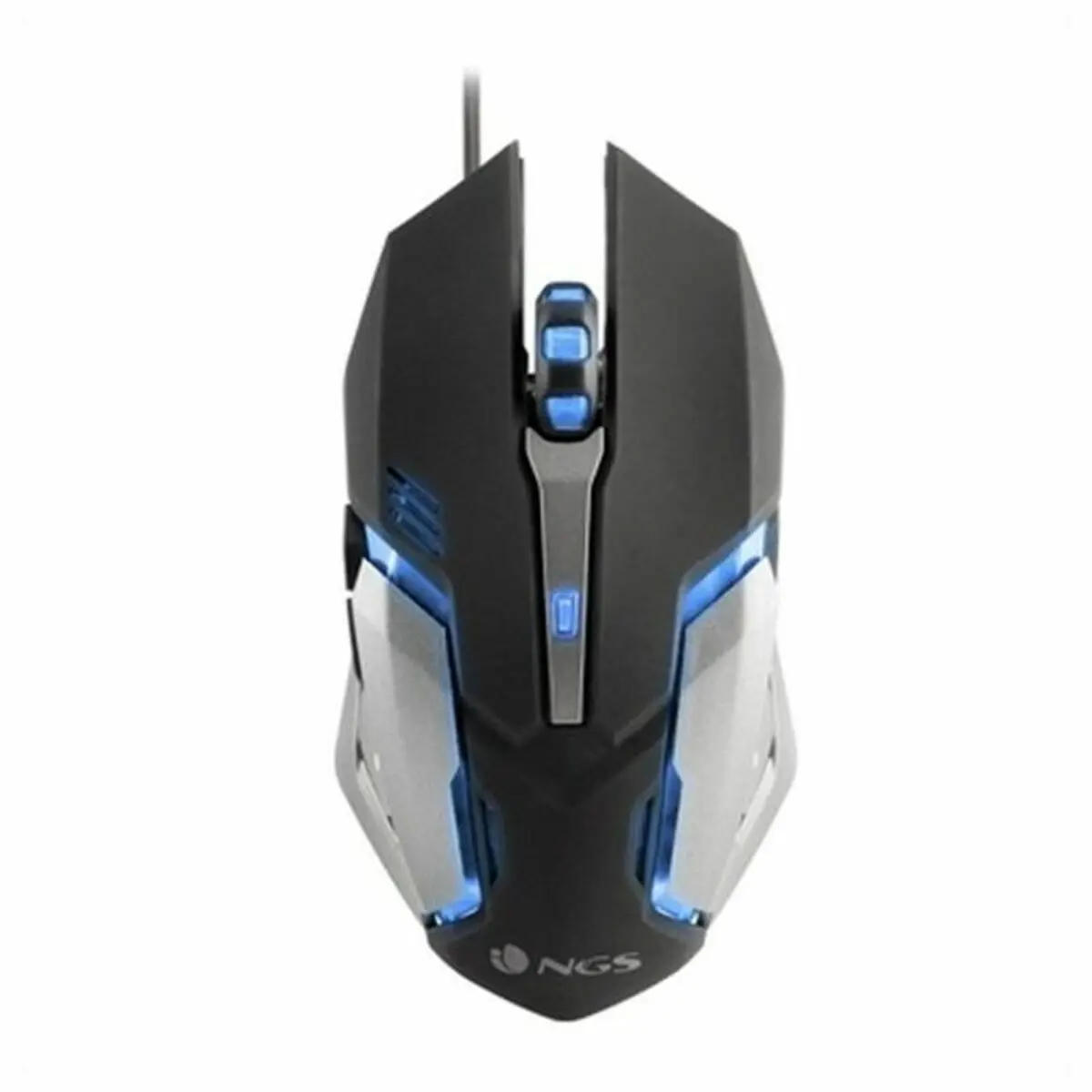 Mouse Gaming con LED NGS GMX-100 USB 2400 Nero/Grigio