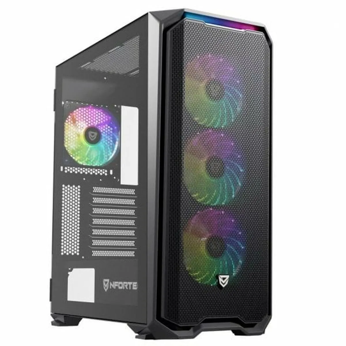 Case computer desktop ATX Nfortec Krater X Nero