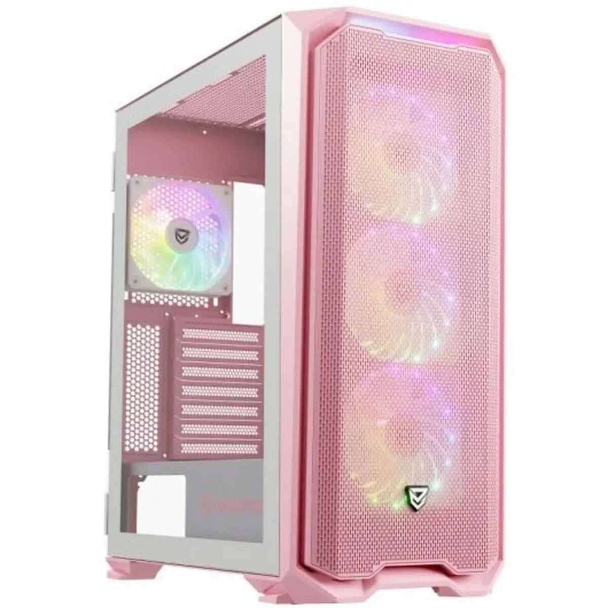 Case computer desktop ATX Nfortec  Krater X Rosa