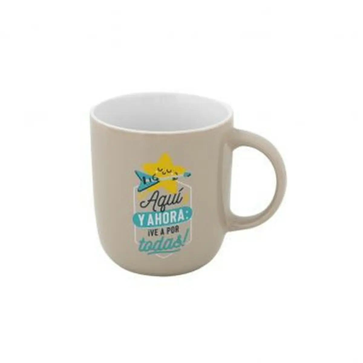 Tazza Mug Mr. Wonderful AQUÍ Y AHORA: ¡VE A POR TODAS! Multicolore Ceramica 370 ml