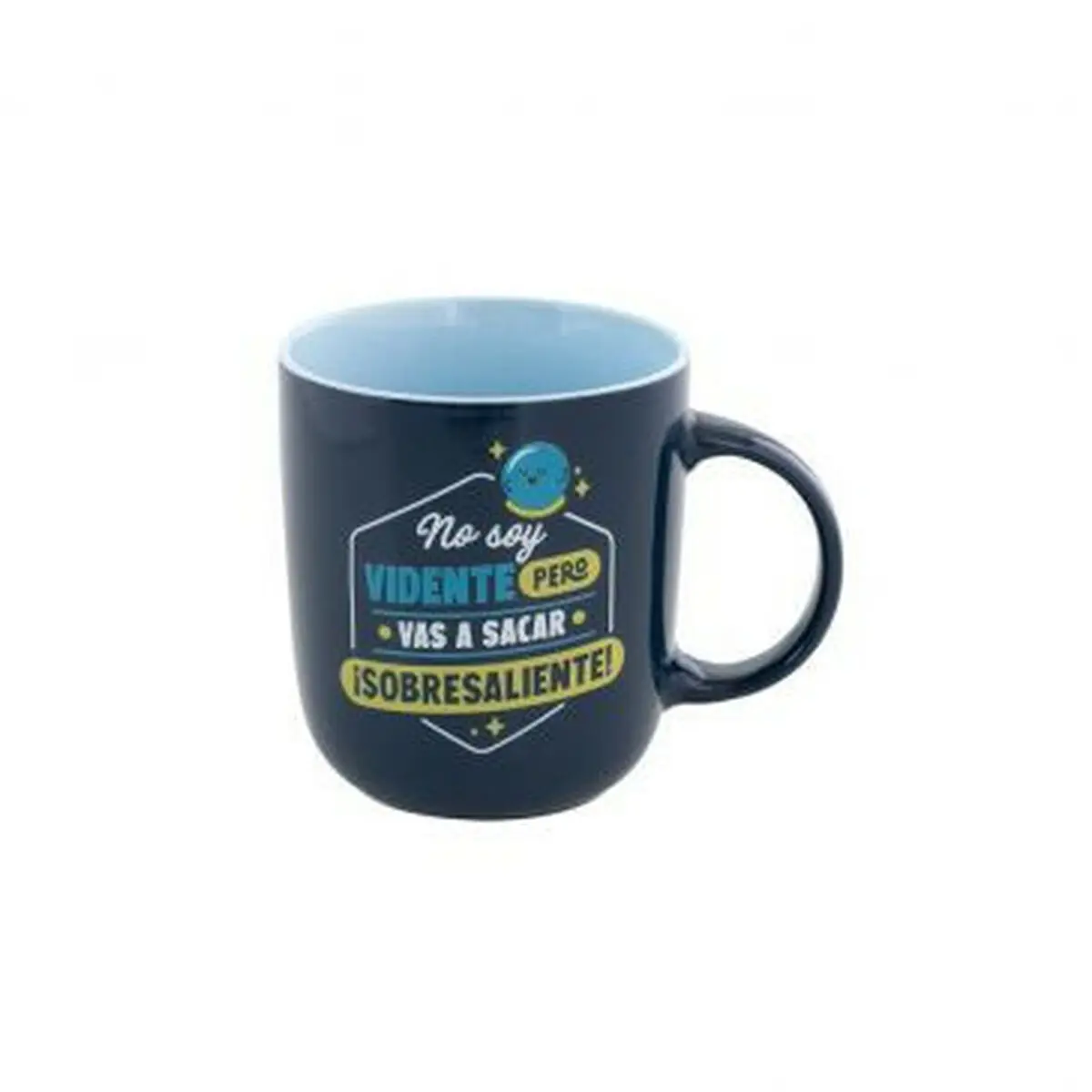 Tazza Mug Mr. Wonderful NO SOY VIDENTE PERO VAS A SACAR ¡UN SOBRESALIENTE! Multicolore Ceramica 370 ml