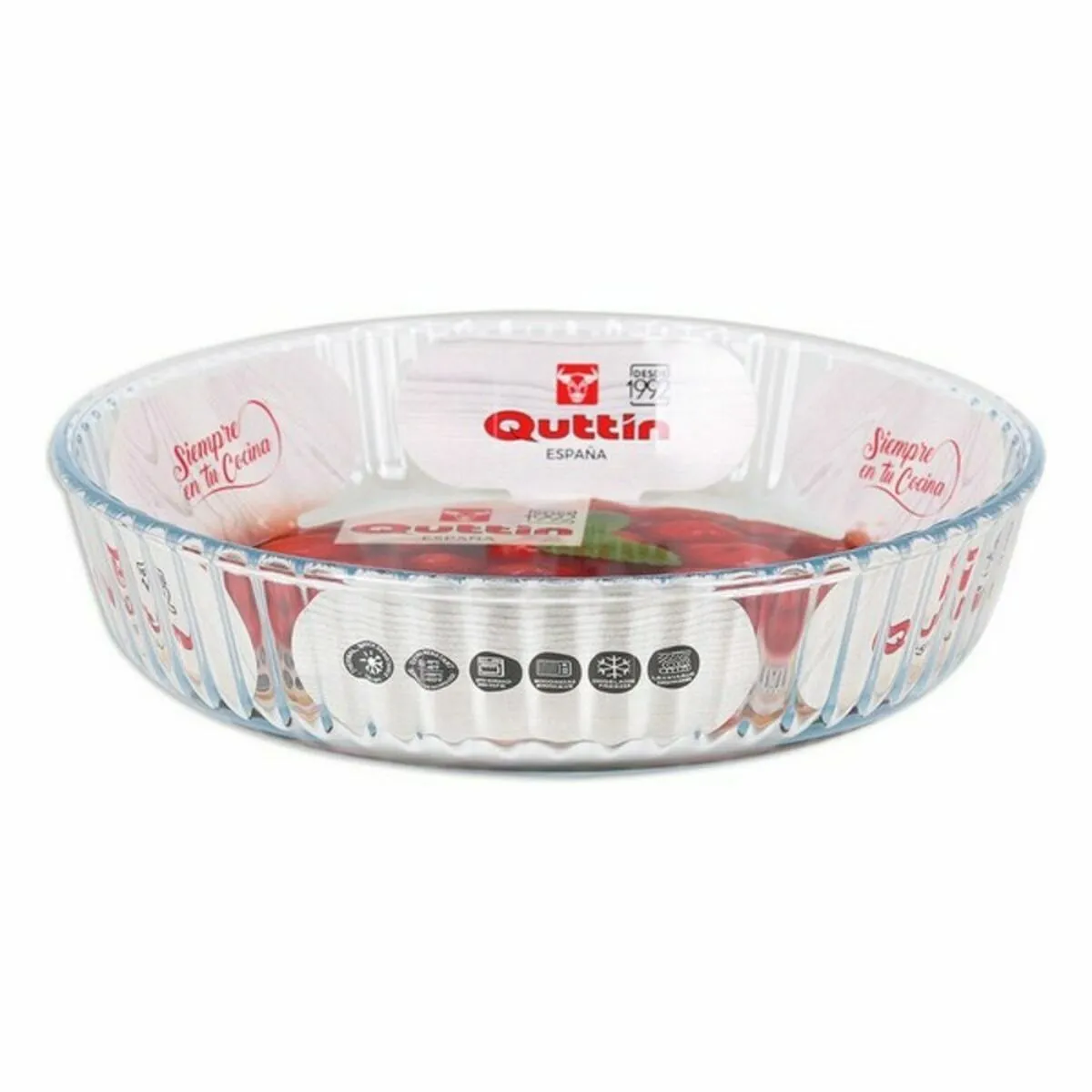 Stampo per Torte Quttin 63075 Vetro ø 26,2 x 5,8 cm