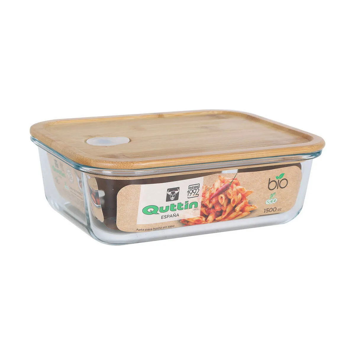 Porta pranzo Quttin   Rettangolare Bambù 22,5 x 16,9 x 7,5 cm 1,5 L