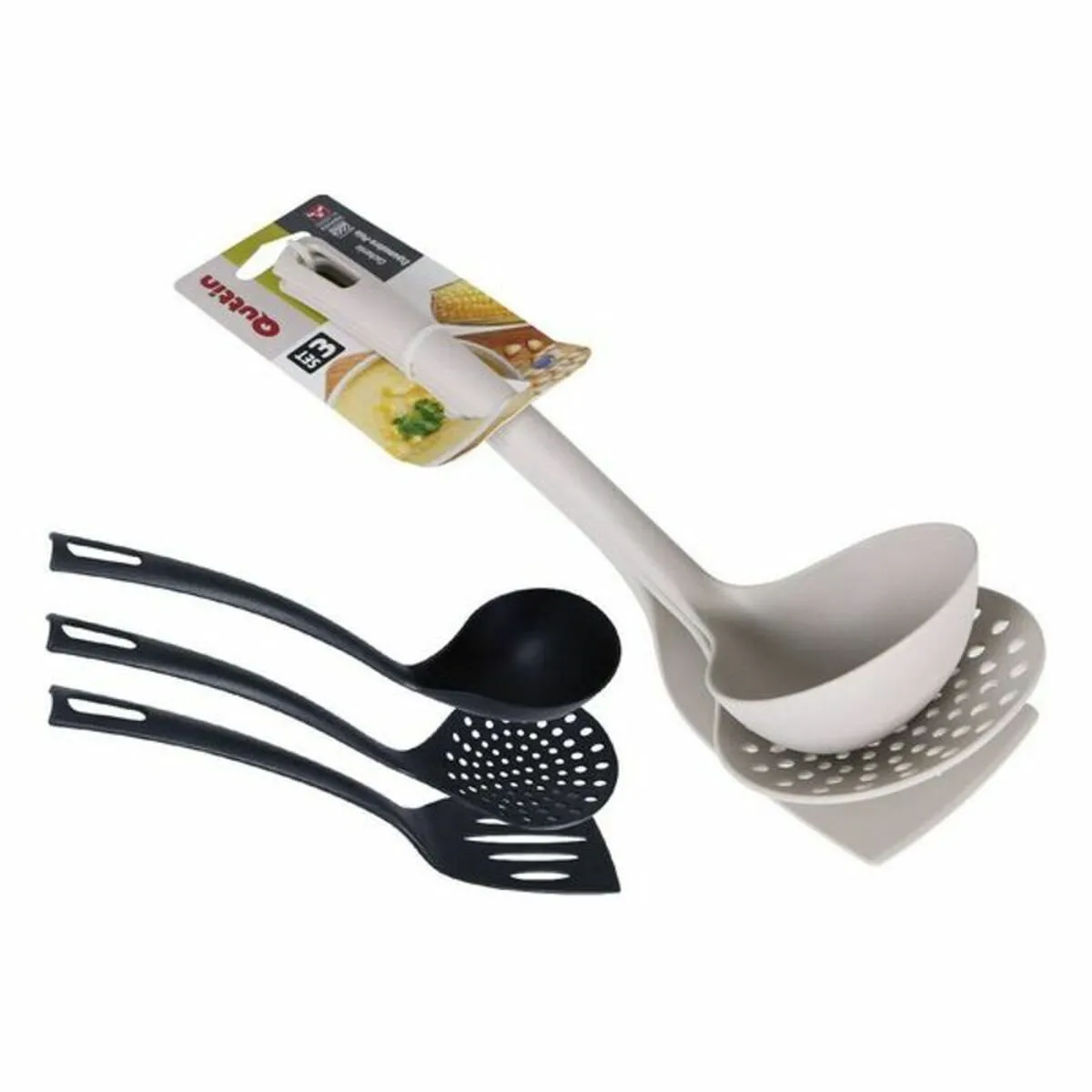 Set di Utensili da Cucina Quttin Nylon (3 Pezzi)