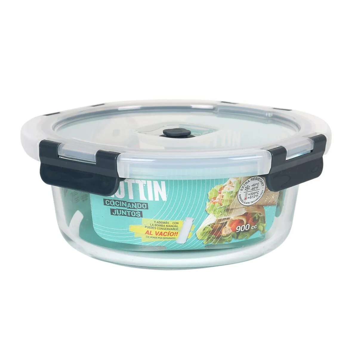 Porta pranzo Ermetico Quttin Valvola termoionica 900 ml Ø 18 x 7,5 cm