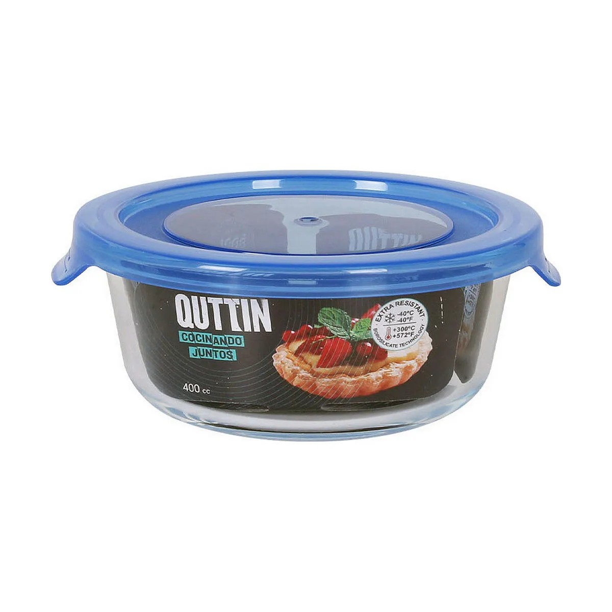 Porta pranzo Quttin   Rotonda Azzurro 400 ml (Ø 13,5 x 5,5 cm)