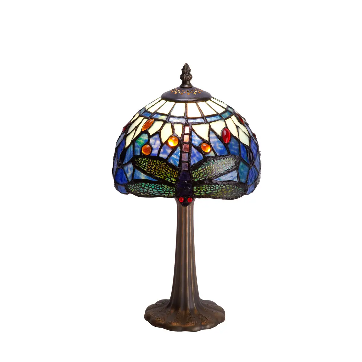 Lampada da tavolo Viro Belle Epoque Azzurro Blu Zinco 60 W 20 x 37 x 20 cm