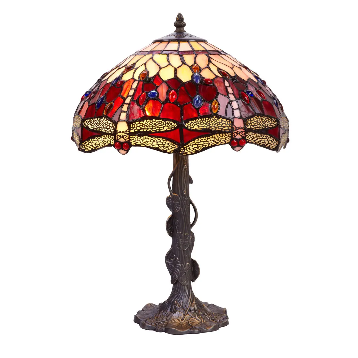 Lampada da tavolo Viro Belle Rouge Rosso Granato Zinco 60 W 40 x 60 x 40 cm