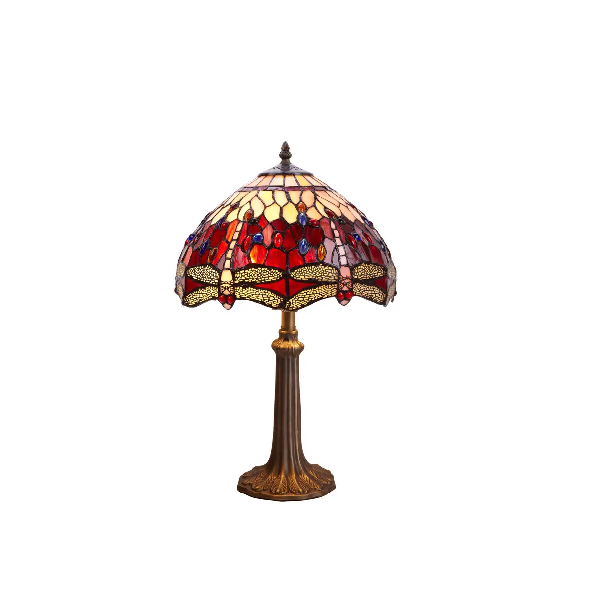 Lampada da tavolo Viro Belle Rouge Rosso Granato Zinco 60 W 30 x 50 x 30 cm