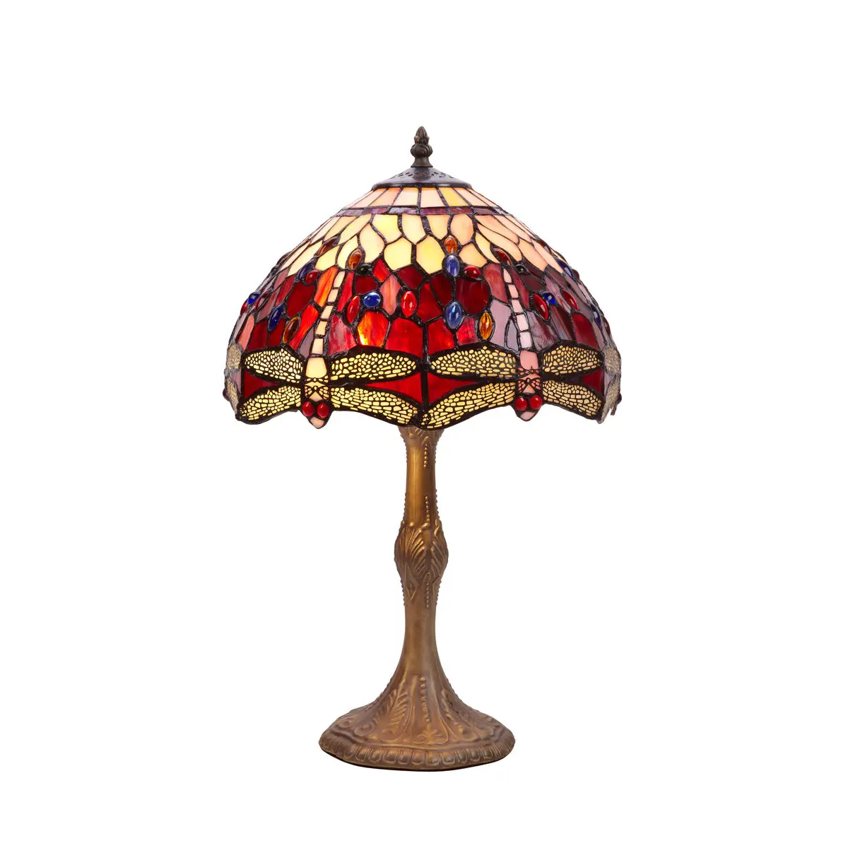 Lampada da tavolo Viro Belle Rouge Rosso Granato Zinco 60 W 30 x 50 x 30 cm