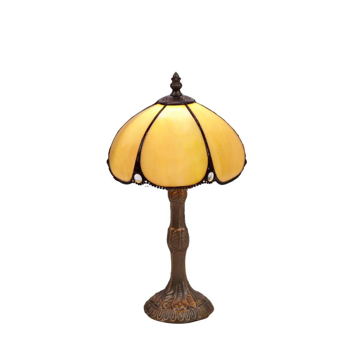 Lampada da tavolo Viro Virginia Beige Zinco 60 W 20 x 37 x 20 cm