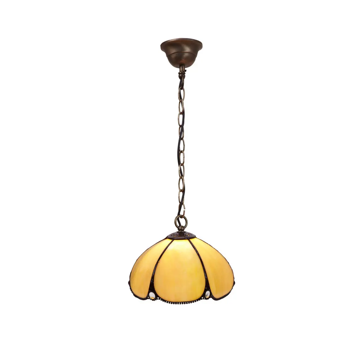 Lampadario Viro Virginia Beige Ferro 60 W 20 x 125 x 20 cm