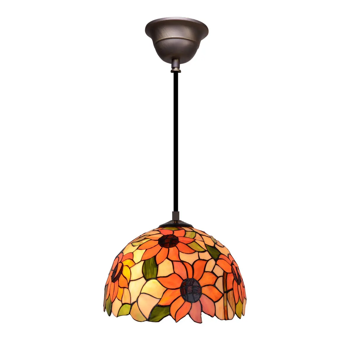 Lampadario Viro Diamond Ambra Ferro 60 W 20 x 125 x 20 cm