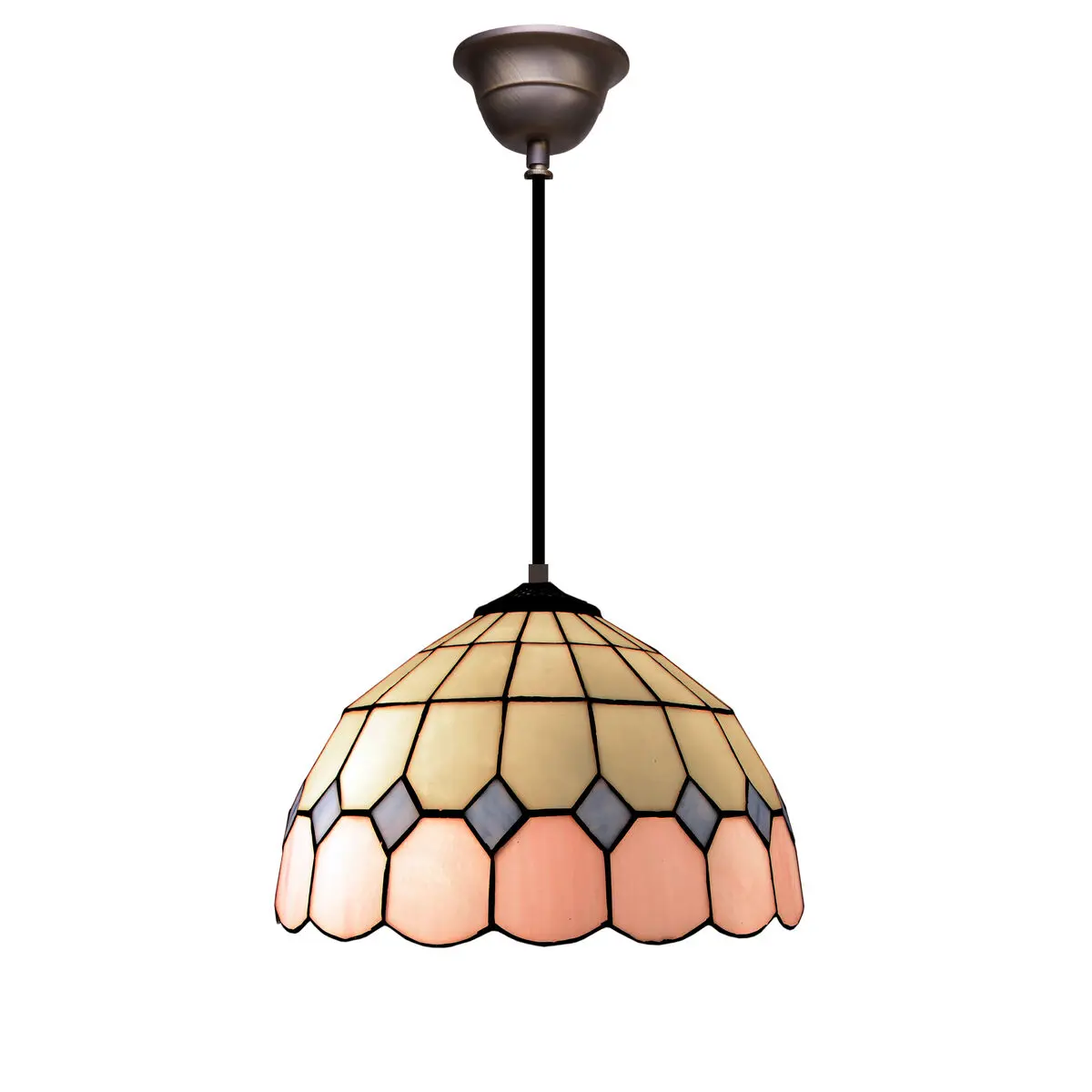 Lampadario Viro Pink Rosa Ferro 60 W 30 x 125 x 30 cm