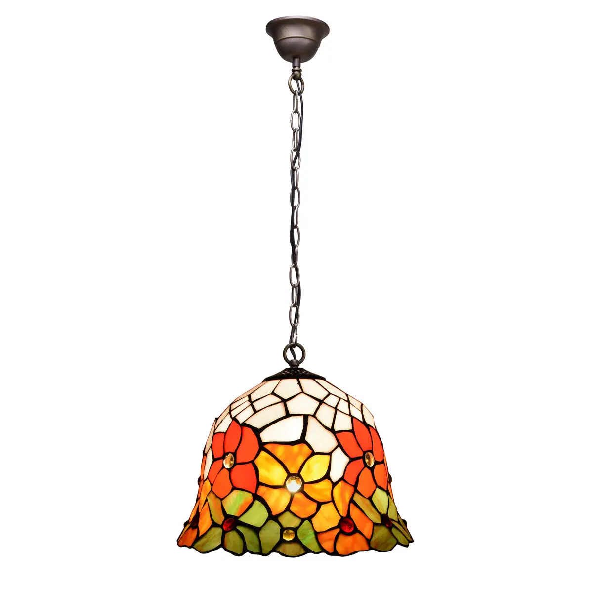 Lampadario Viro Bell Multicolore Ferro 60 W 30 x 125 x 30 cm