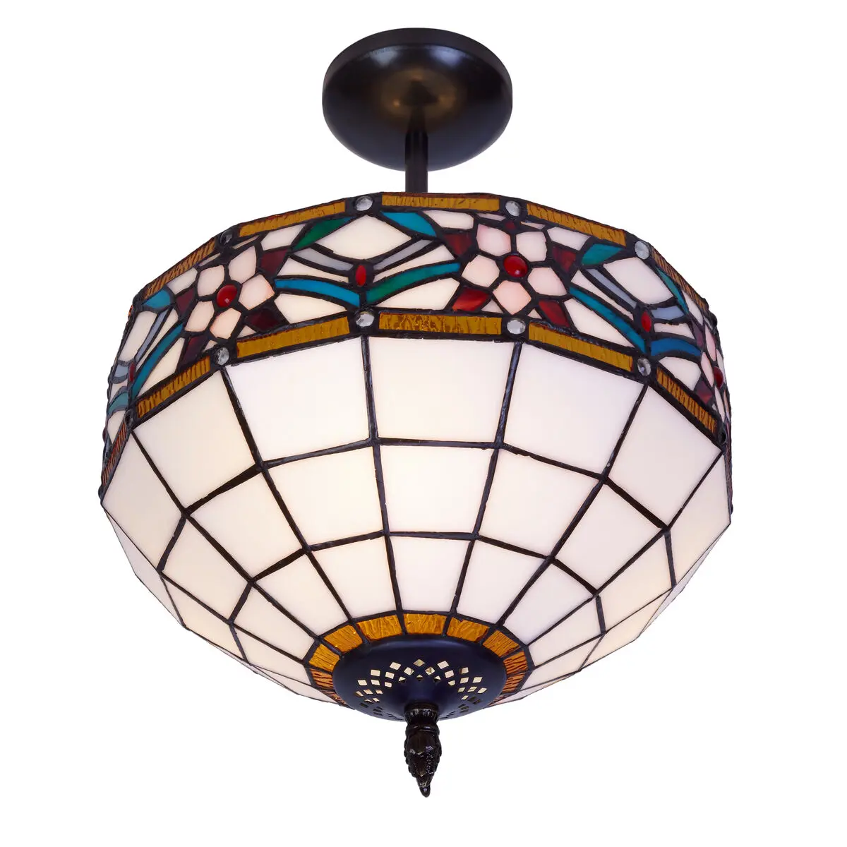 Lampadario Viro Museum Bianco Ferro 60 W 30 x 45 x 30 cm