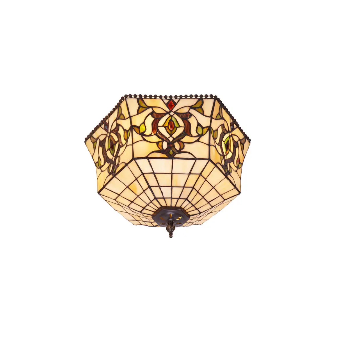 Lampadario Viro Hexa Avorio Ferro 60 W 30 x 25 x 30 cm