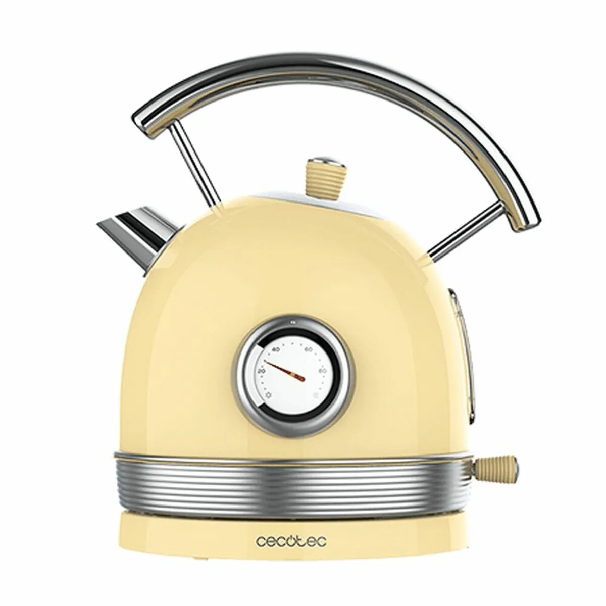 Bollitore Cecotec Thermosense 420 Vintage Light 1,8 L 2200 W Giallo Acciaio inossidabile