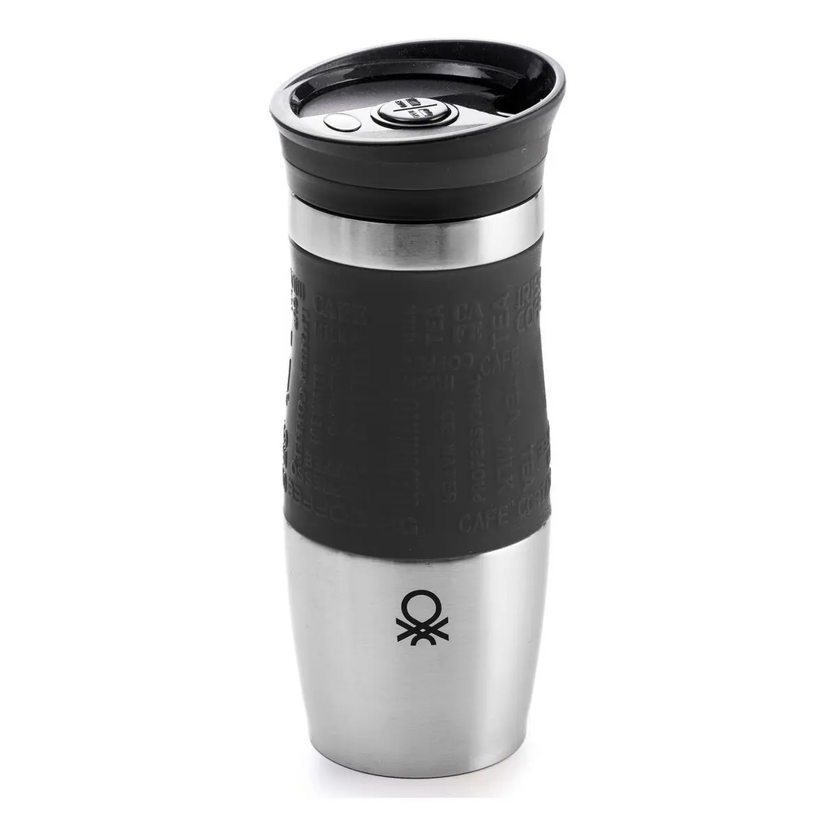 Thermos Benetton Nero Acciaio inossidabile Bianco 500 ml (400 ml)