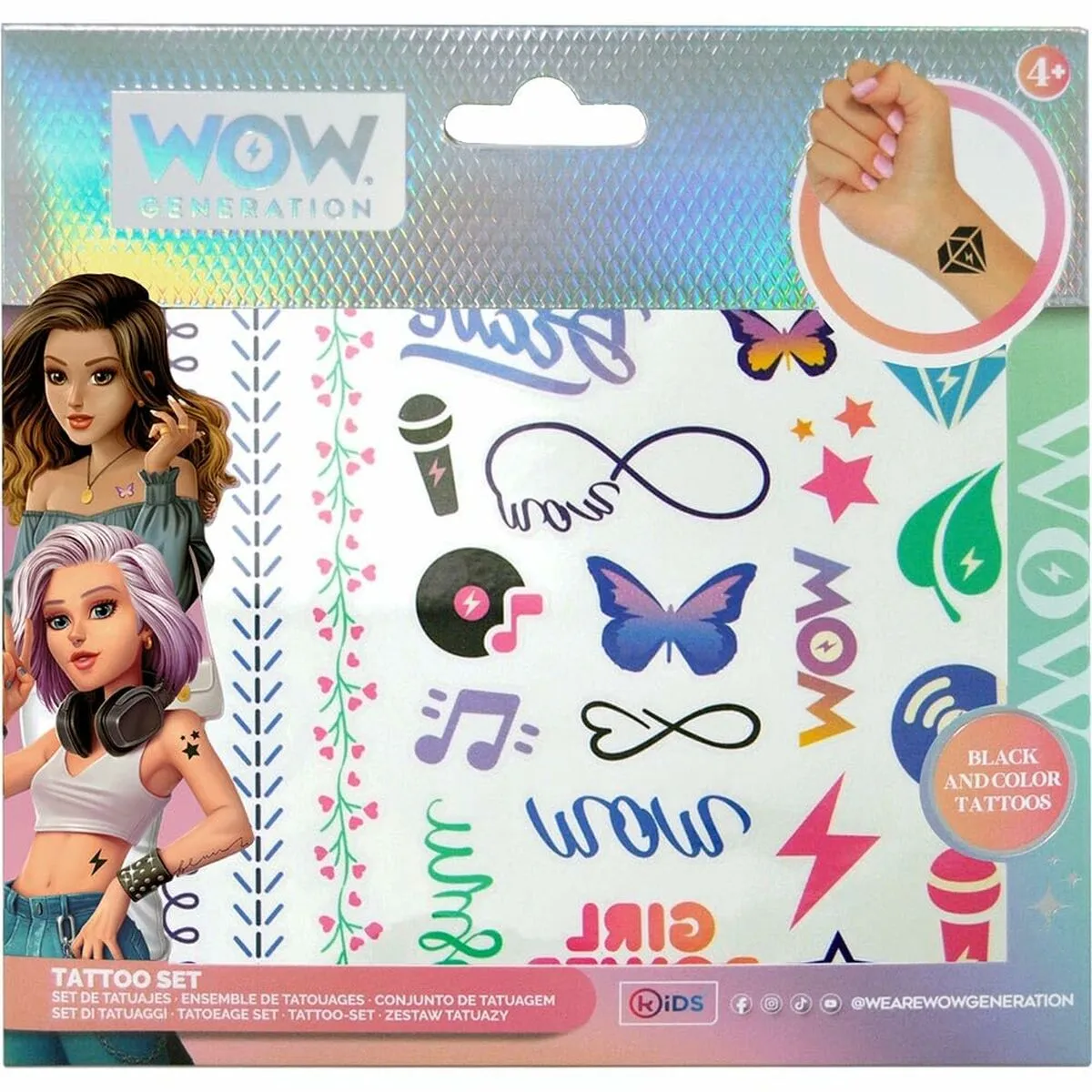 Tatuaggi Temporanei Wow Generation   Per bambini