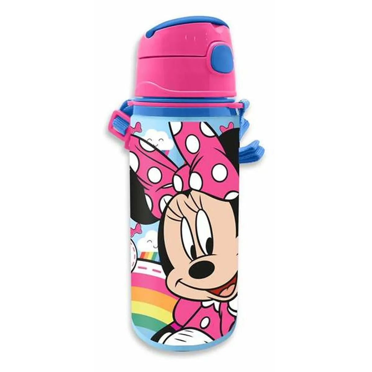 Bottiglia d'acqua Minnie Mouse Alluminio 600 ml Rosa