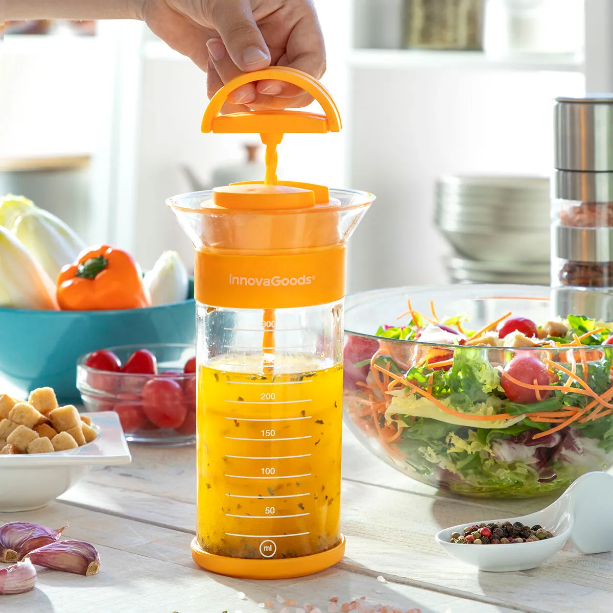 Mixer per Salse e Vinaigrette con Ricette Dressix InnovaGoods