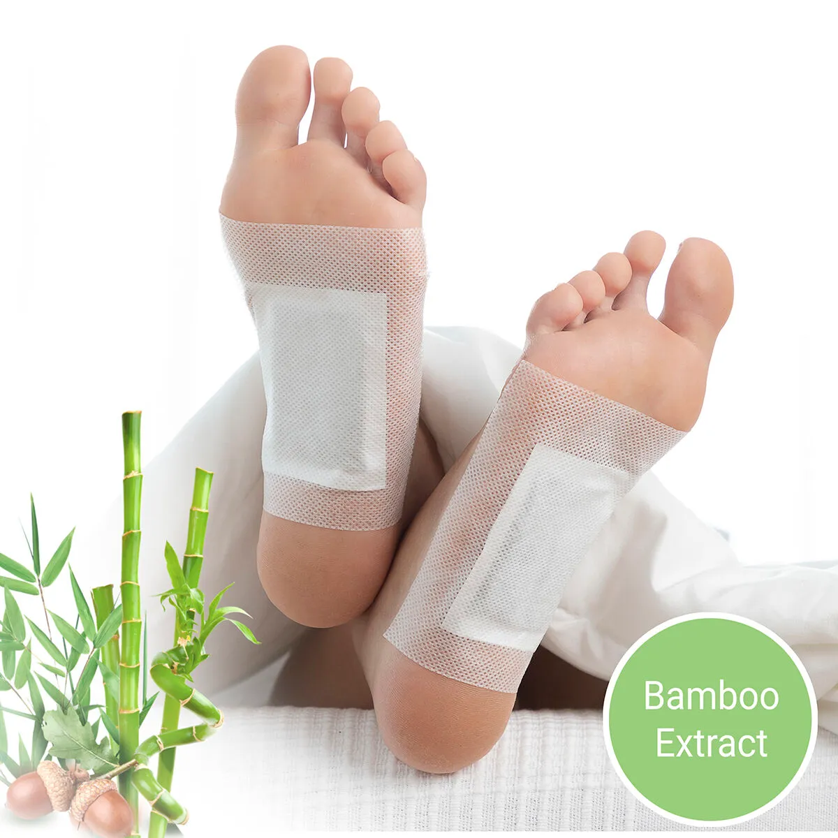 Cerotti Disintossicanti per i Piedi Bamboo InnovaGoods 10 Unità