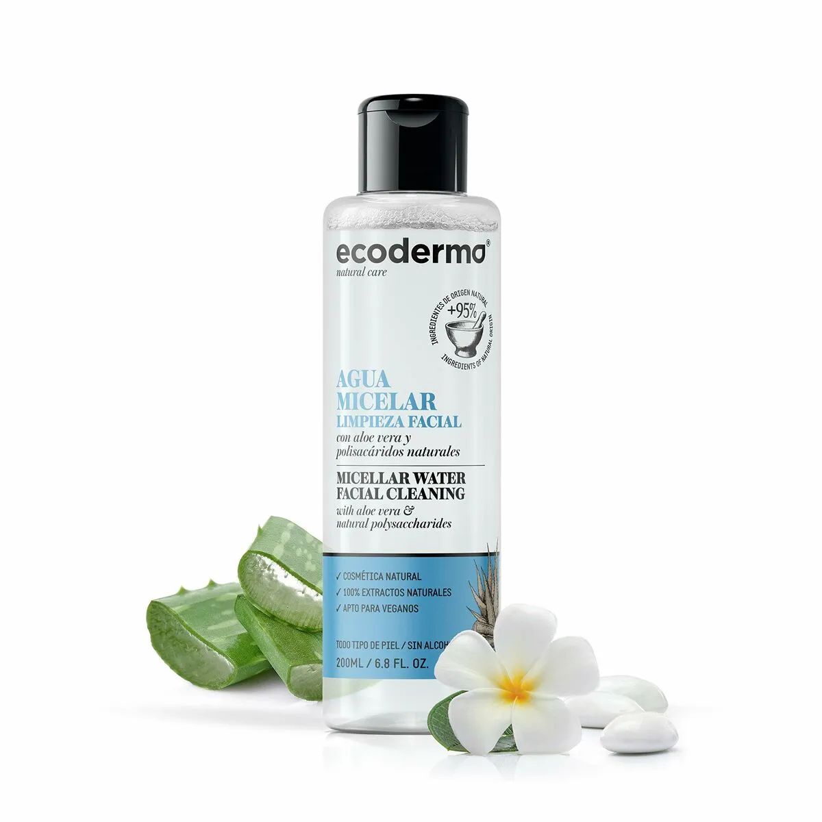 Acqua Micellare Ecoderma Agua Micelar Detergente Viso 200 ml