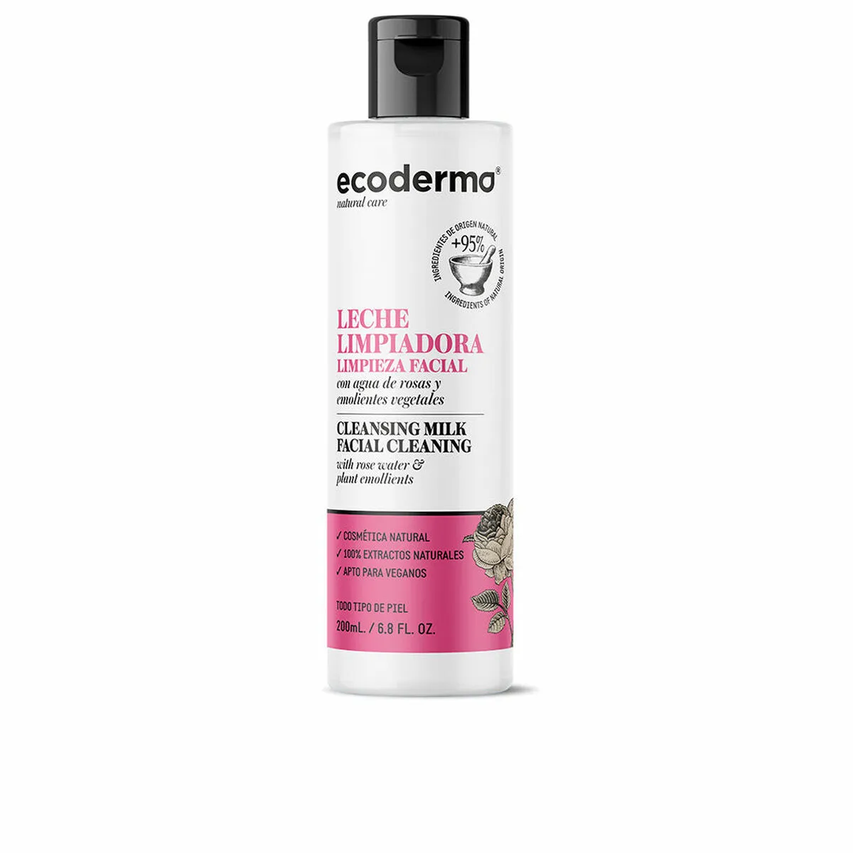 Crema Viso Ecoderma Leche Limpiadora 200 ml