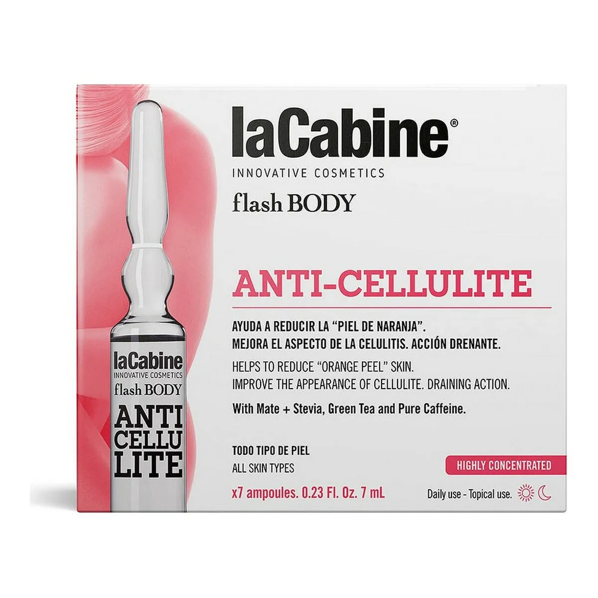 Fiale Flash Body laCabine Ampollas Corporales Anticellulite 7 ml (7 x 7 ml)