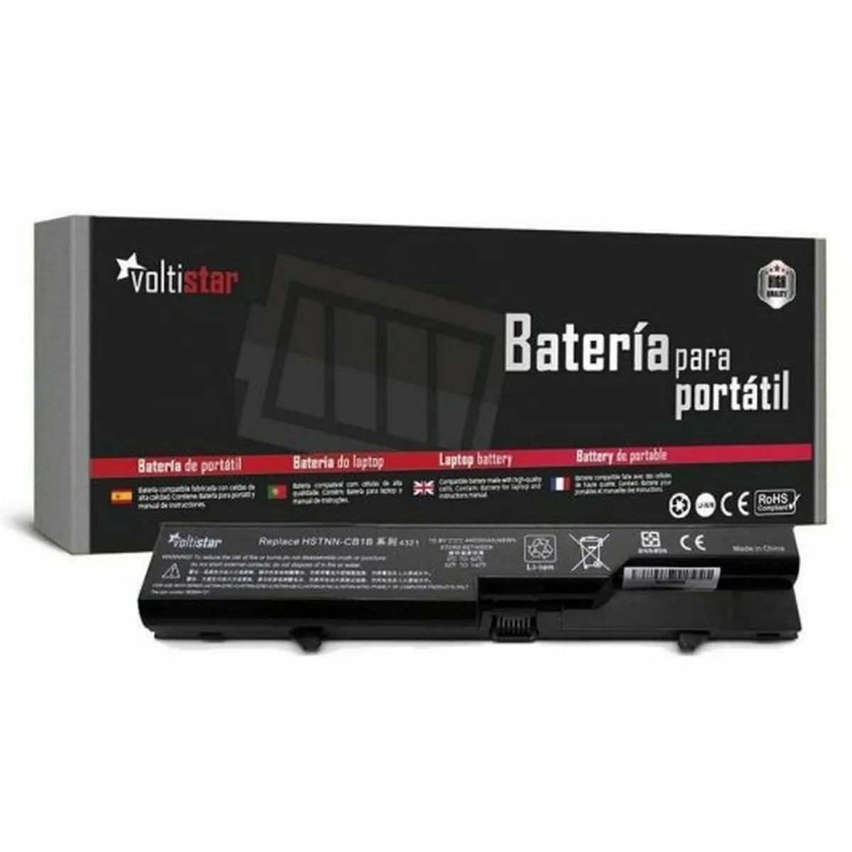 Batteria per Notebook Voltistar BATHP620 Nero 10,8 V