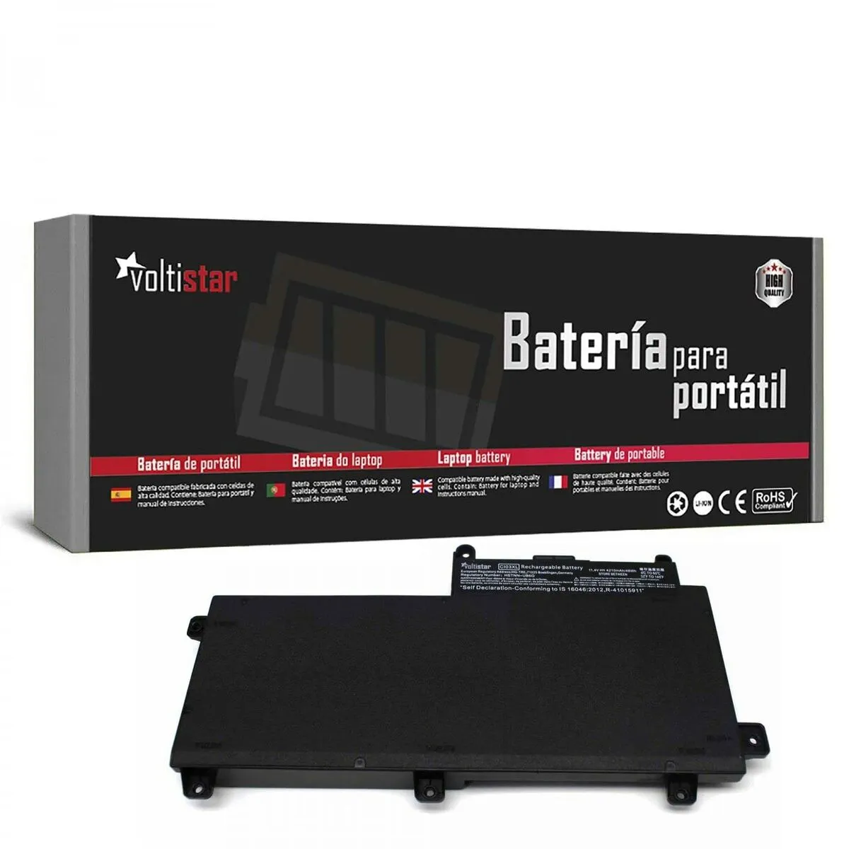 Batteria per Notebook Voltistar BAT2187 Nero 4200 mAh 11,4 V