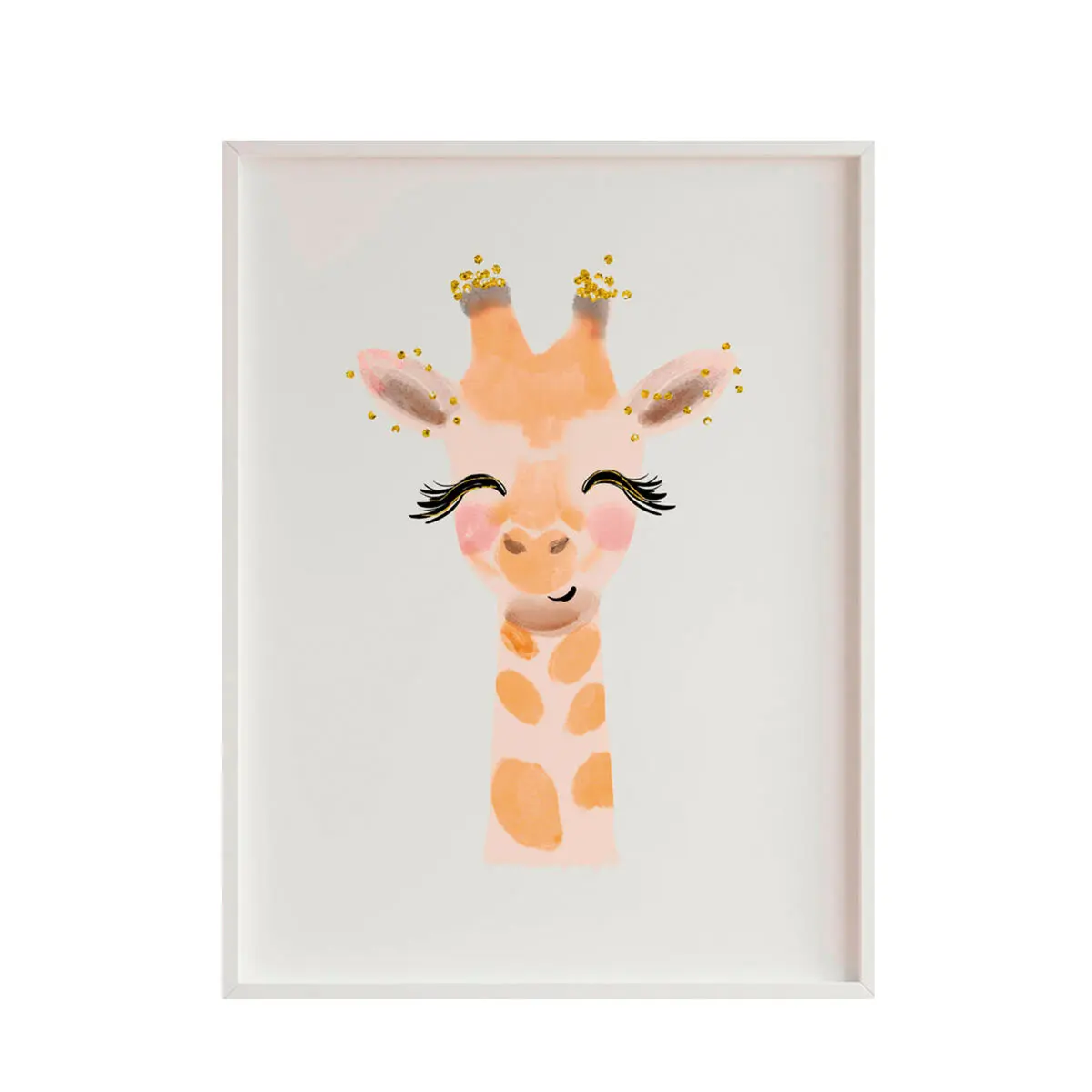 Quadro Crochetts Multicolore 33 x 43 x 2 cm Giraffa