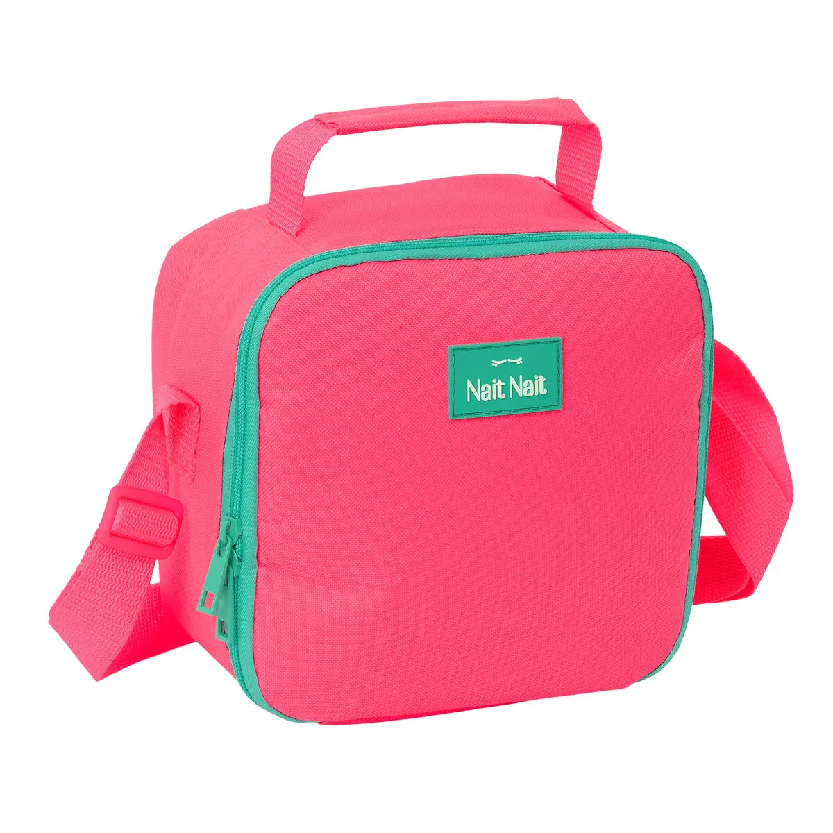 Portamerenda Termico Nait Nait Rosa fluor 20 x 20 x 15 cm