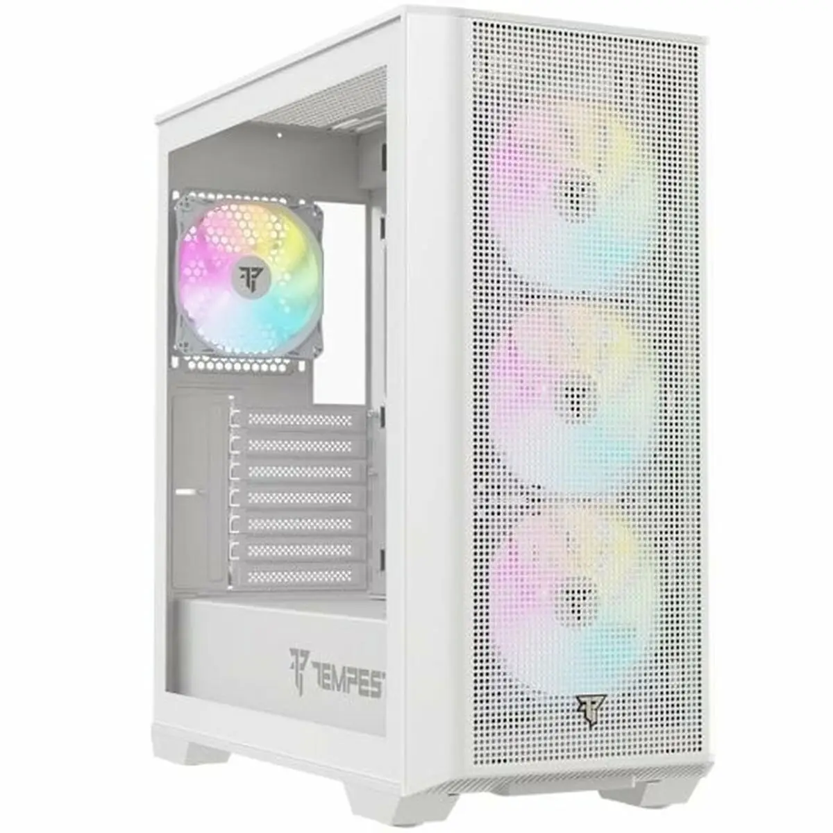 Case computer desktop ATX Tempest Fort Bianco