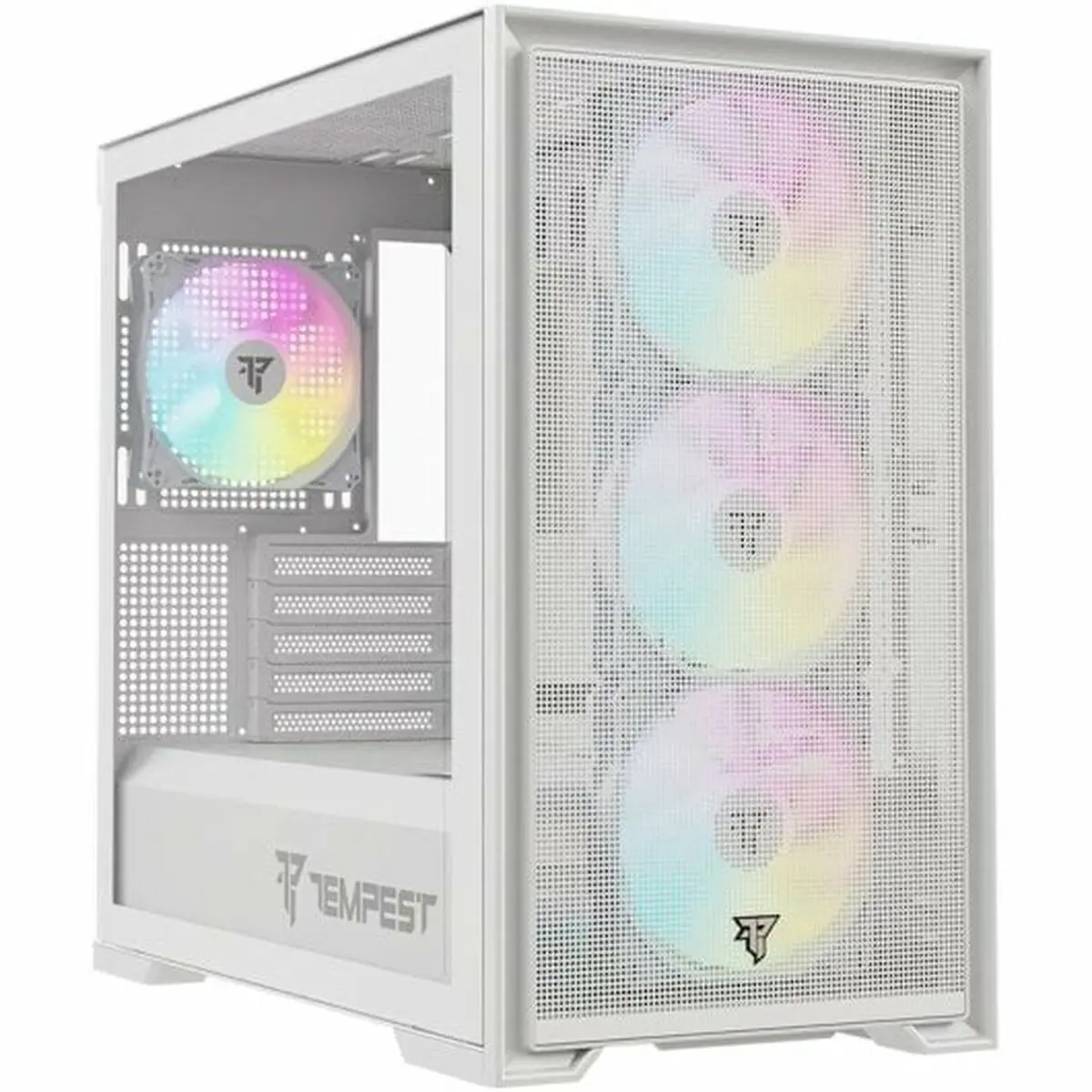 Case computer desktop ATX Tempest Stronghold  Bianco