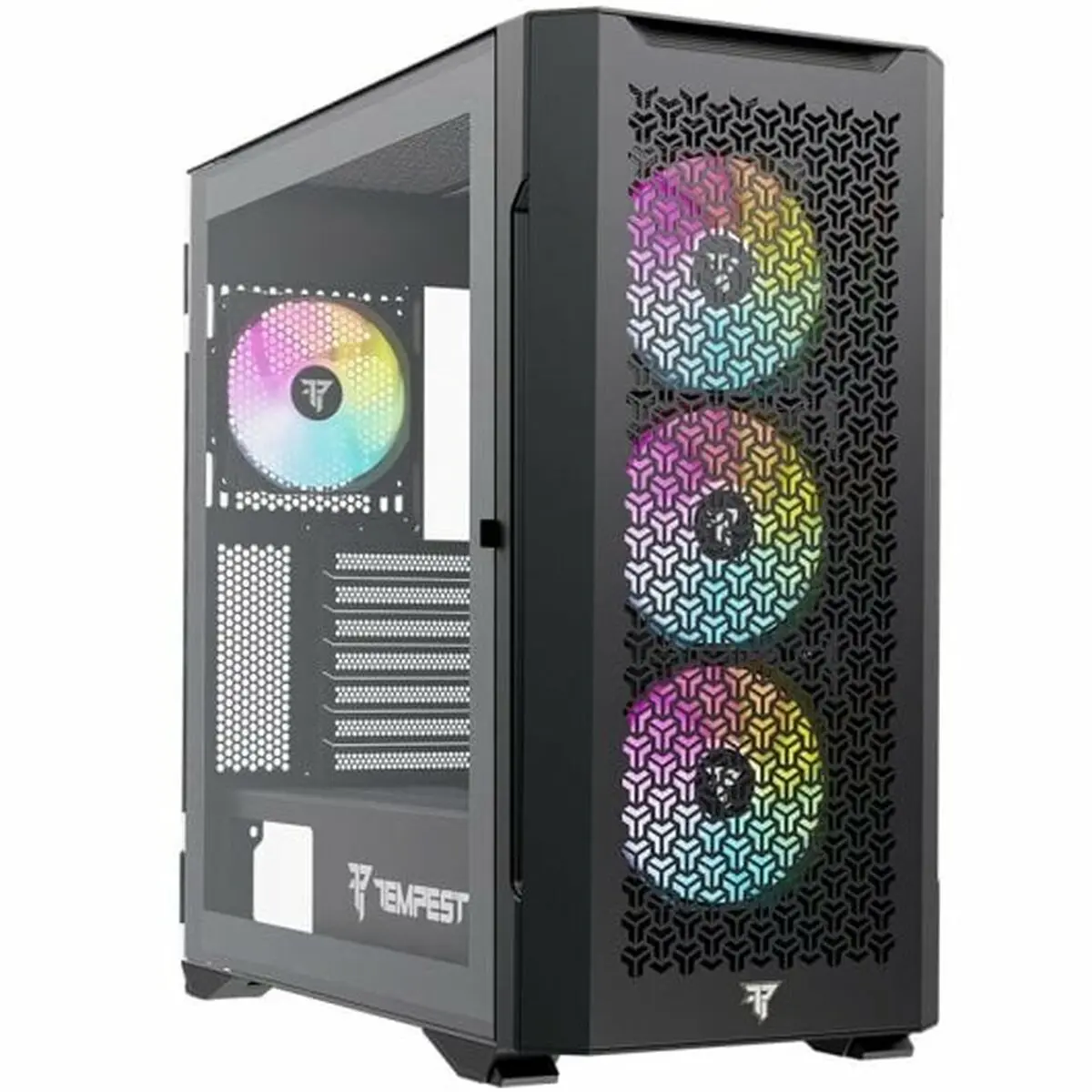 Case computer desktop ATX Tempest Bastion  Nero