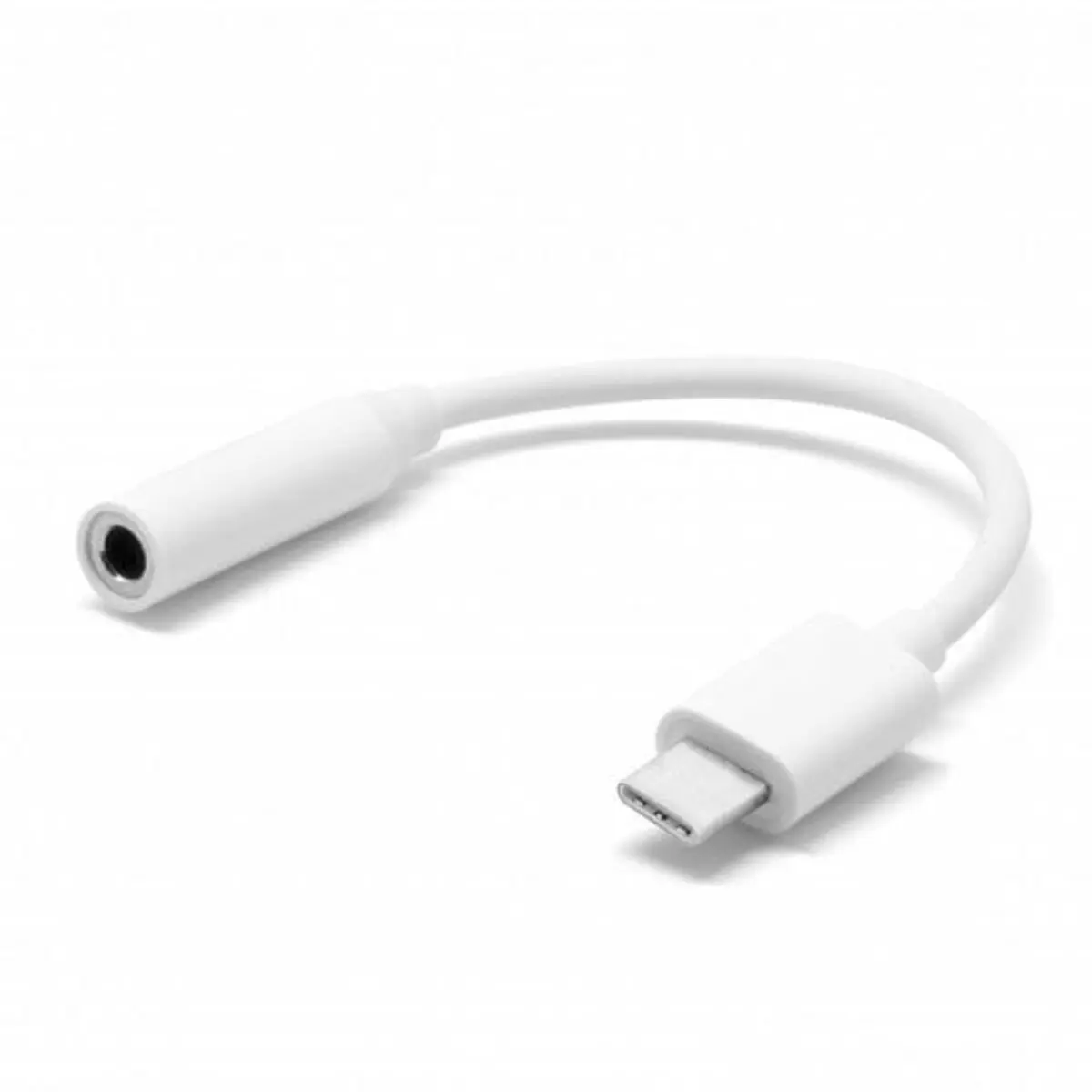 Adattatore USB-C con Jack 3.5 mm PcCom Essential Bianco 10 cm