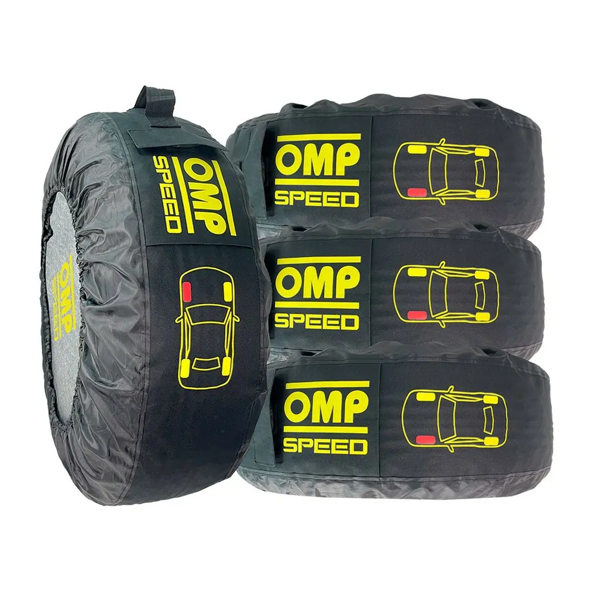 Set di coperture per pneumatici OMP Speed (4 Unità) (32 cm)