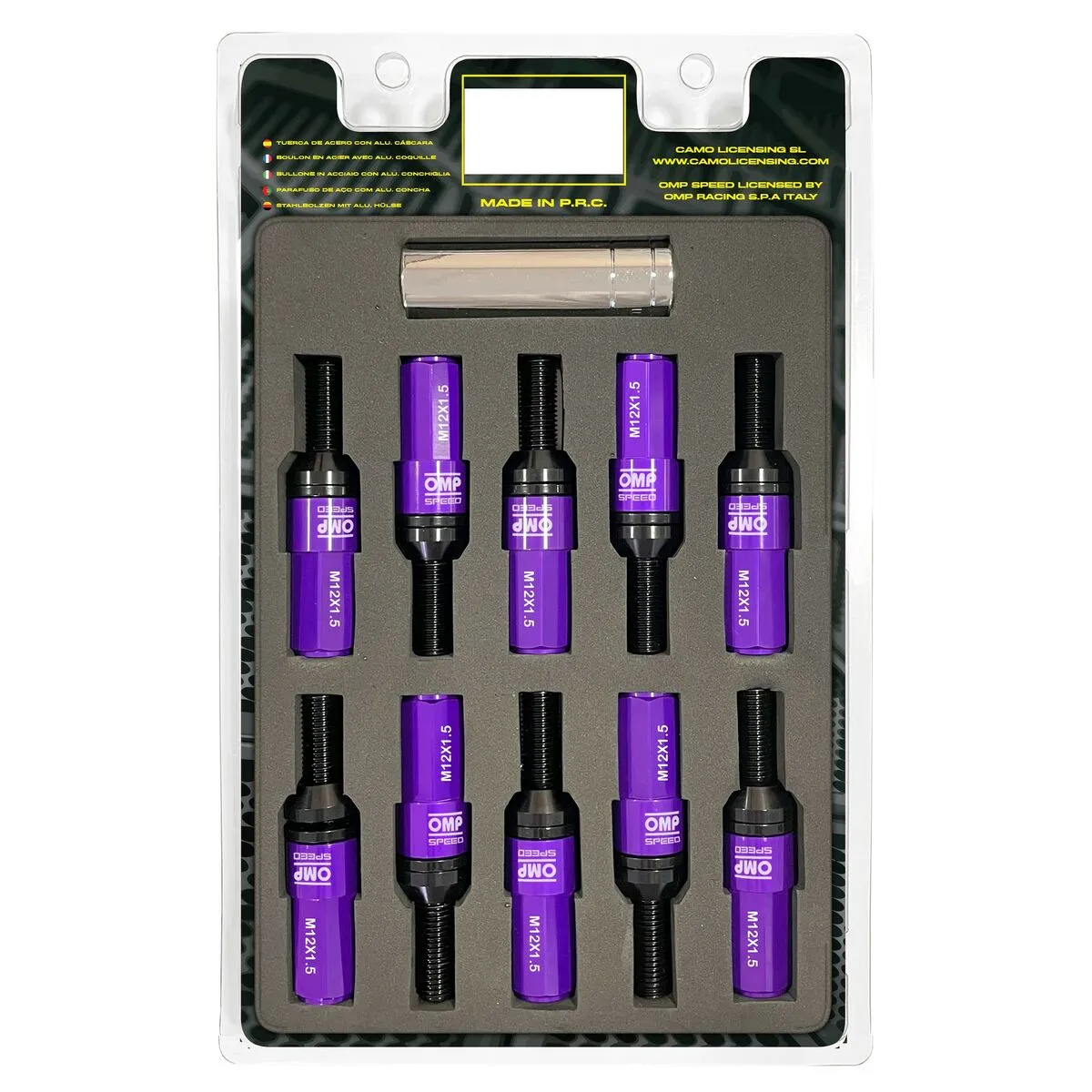 Kit di viti OMP OMPS09981211 28 mm Viola M12 x 1,50