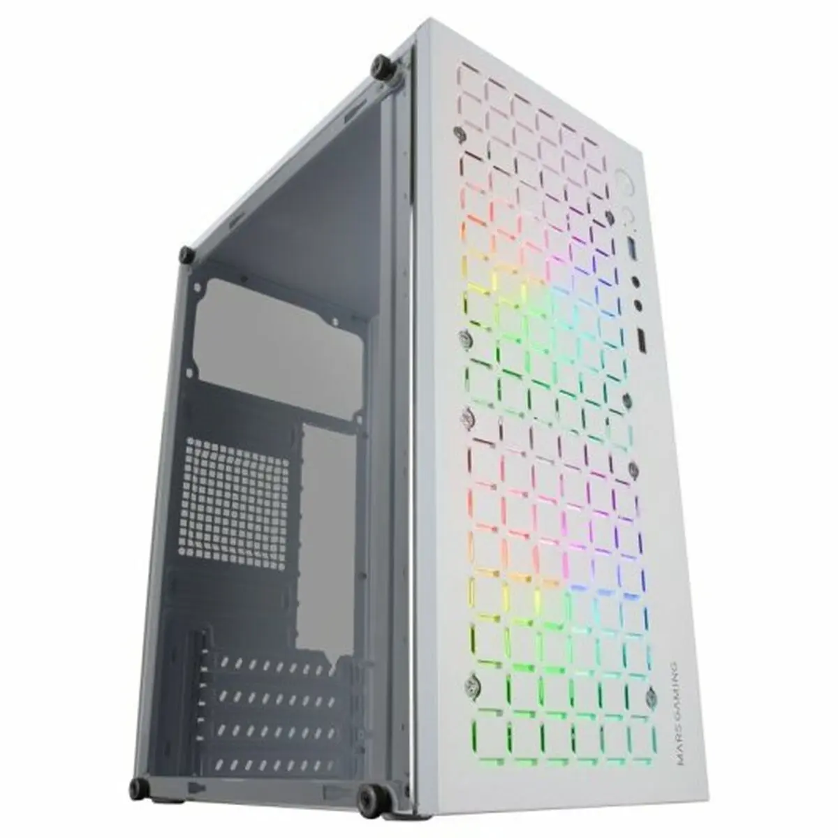 Case computer desktop ATX Mars Gaming MCCOREW Bianco Nero