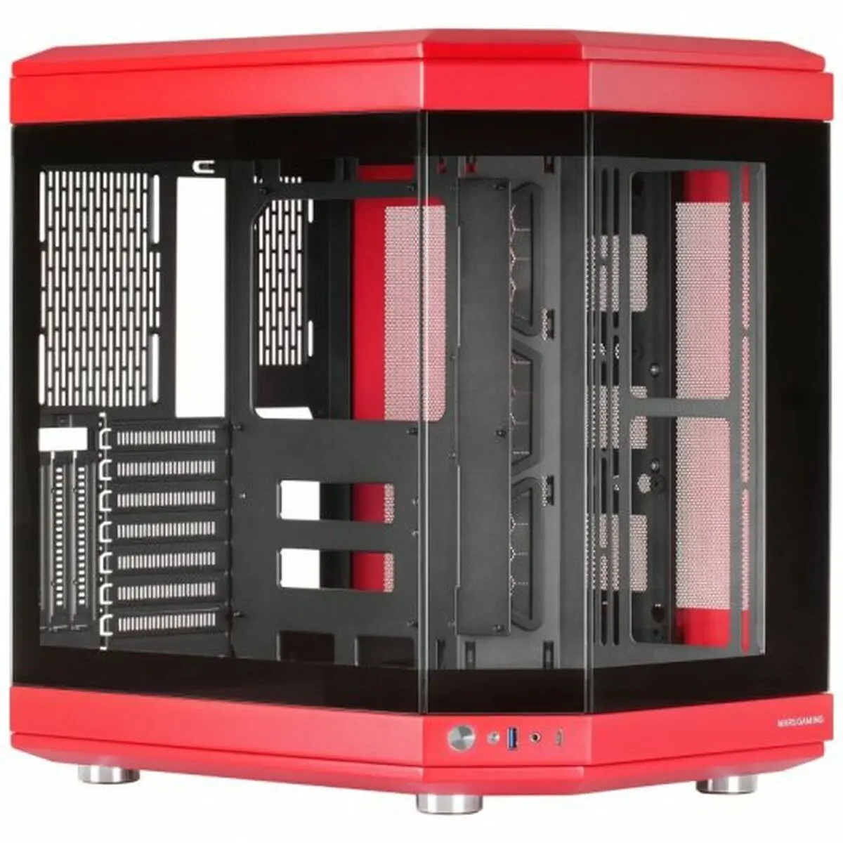 Case computer desktop ATX Mars Gaming Rosso