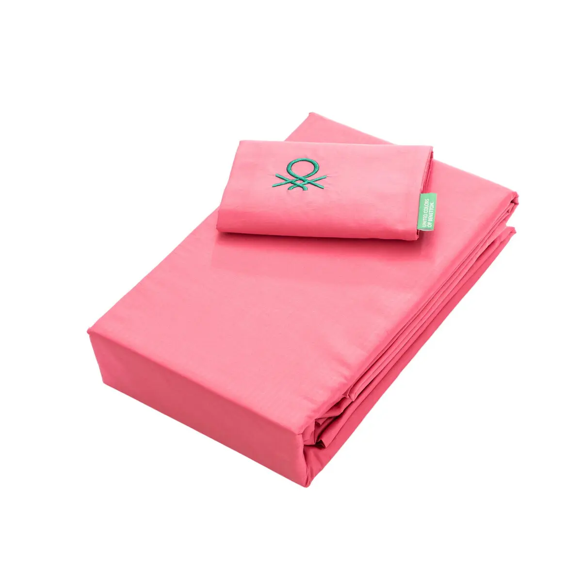 Set di Lenzuola Benetton Rosa Individuale 3 Pezzi