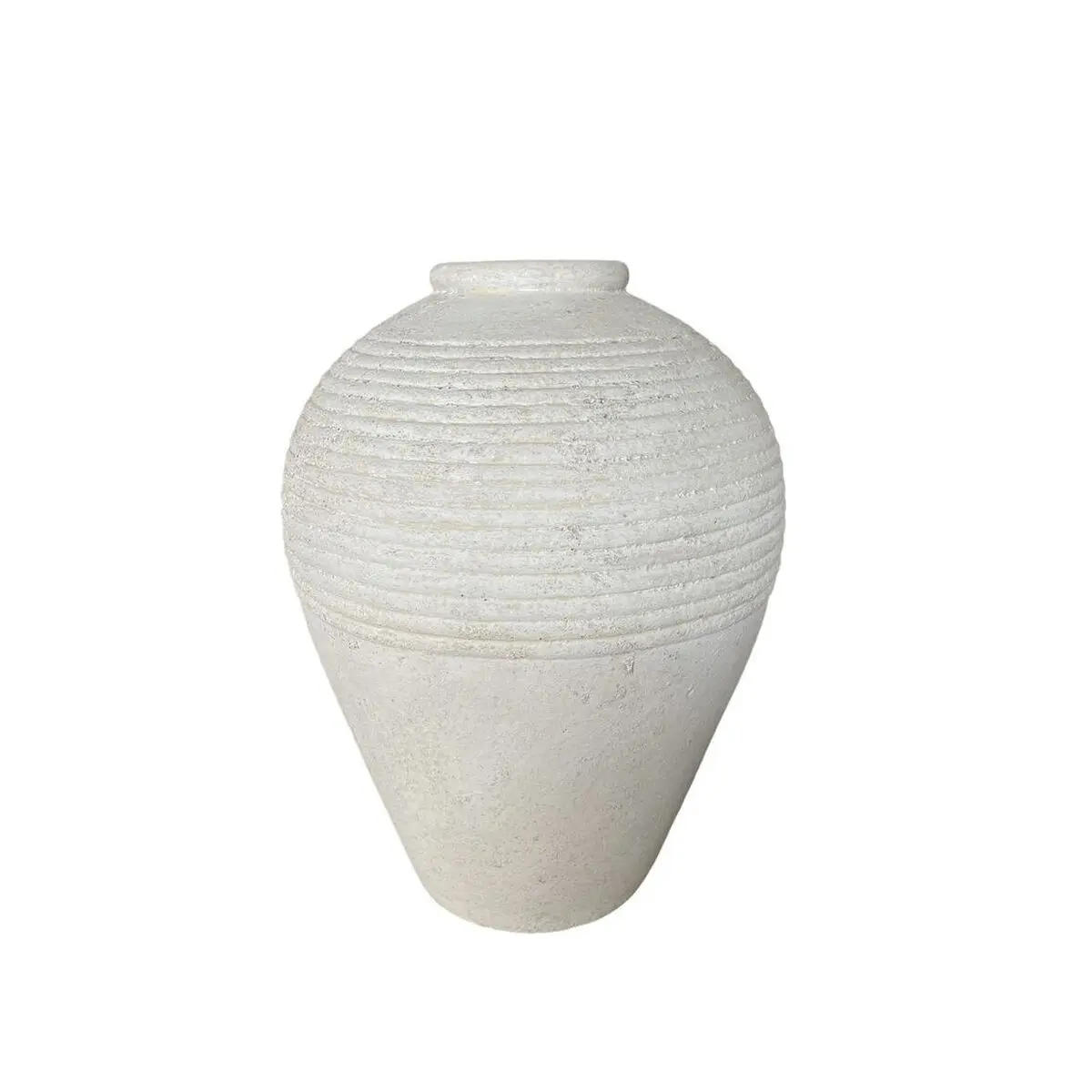 Vaso Romimex Bianco Terracotta 40 x 50 x 40 cm