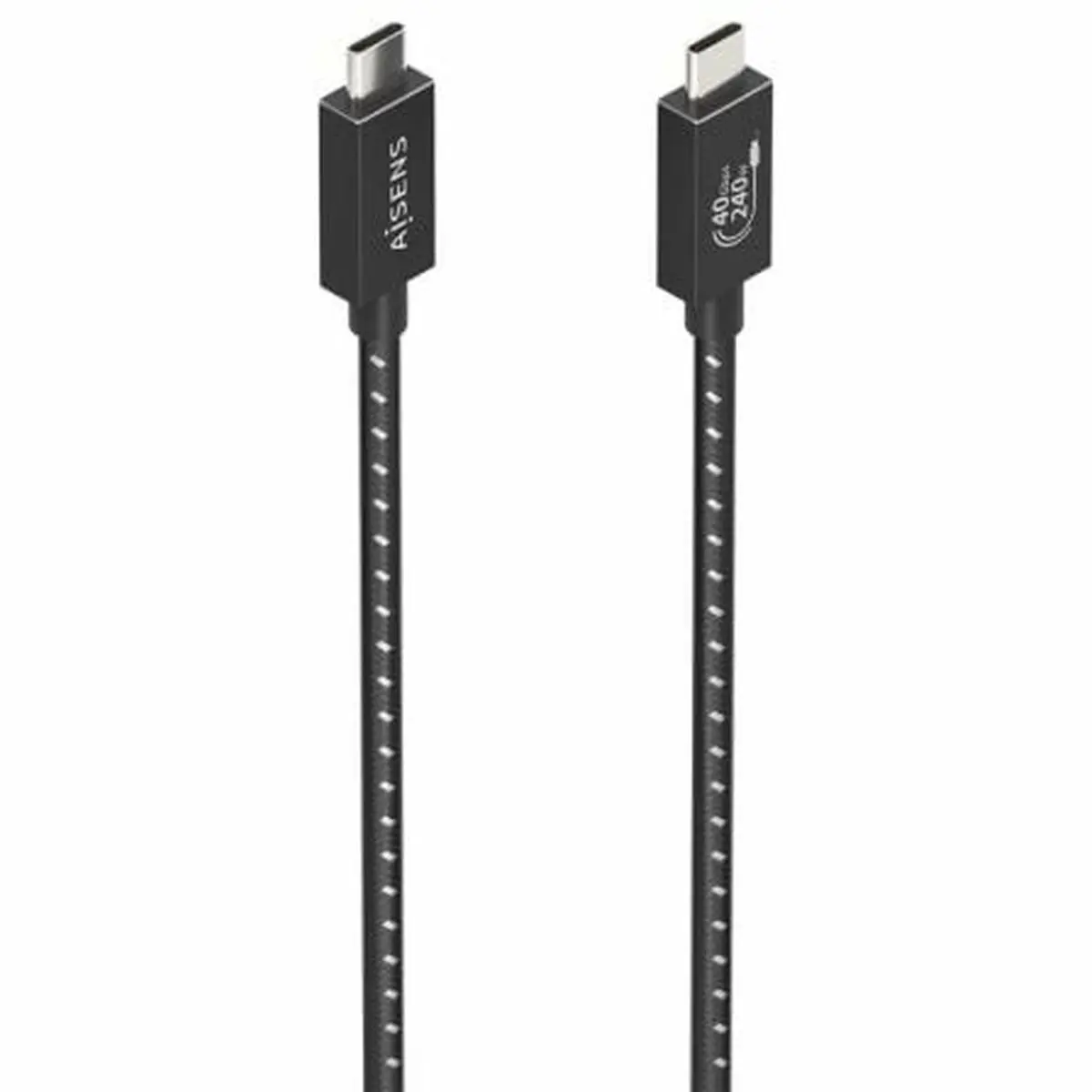 Cavo USB-C con USB-C Aisens A156-0866 Nero 50 cm