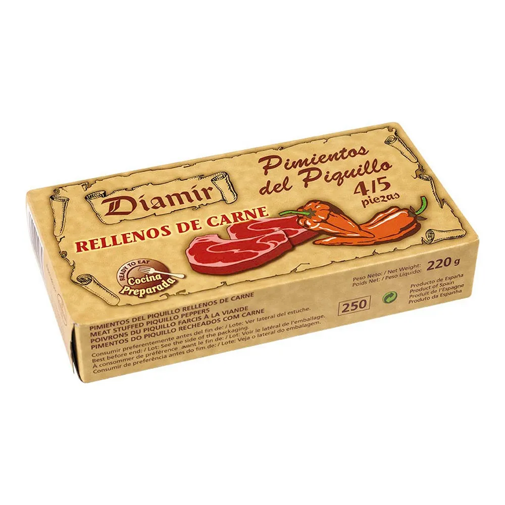 Peperoni Piquillo Diamir Ripieno Carne (220 g)